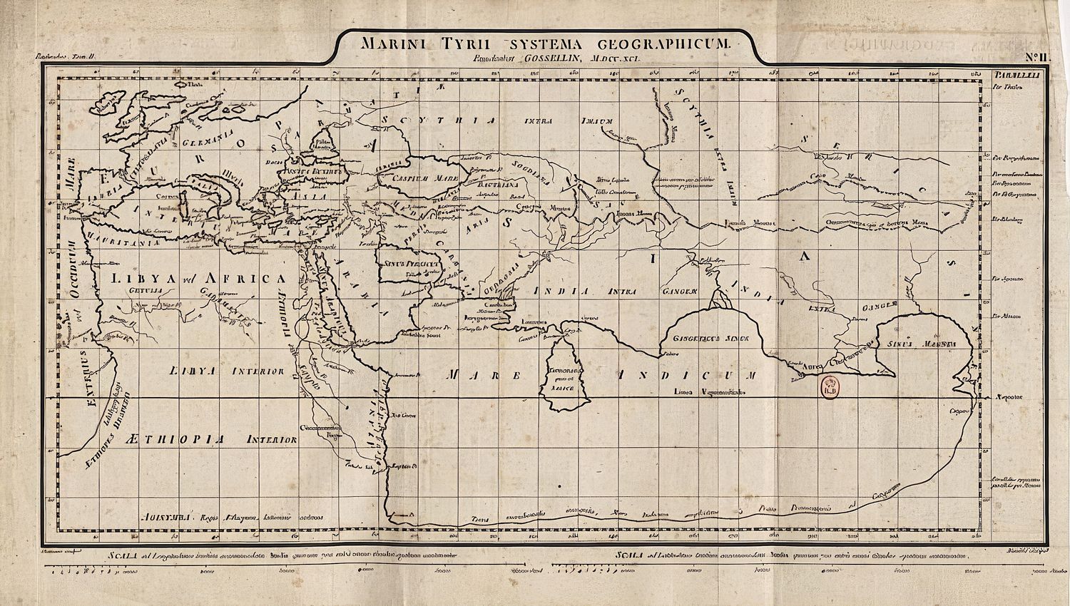 Geographic system of Marinus of Tyre