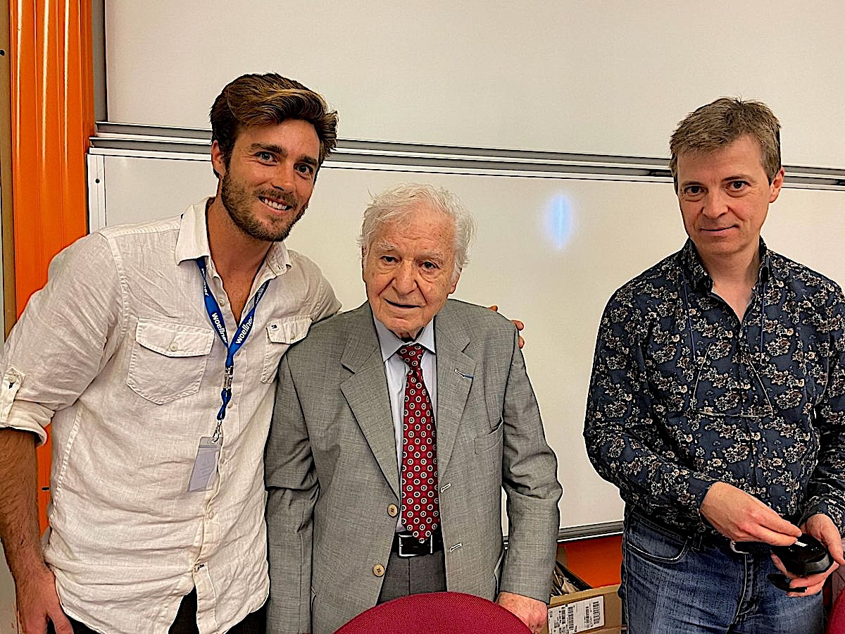 Trevor Hawke with Joseph and Ralph Davidovits