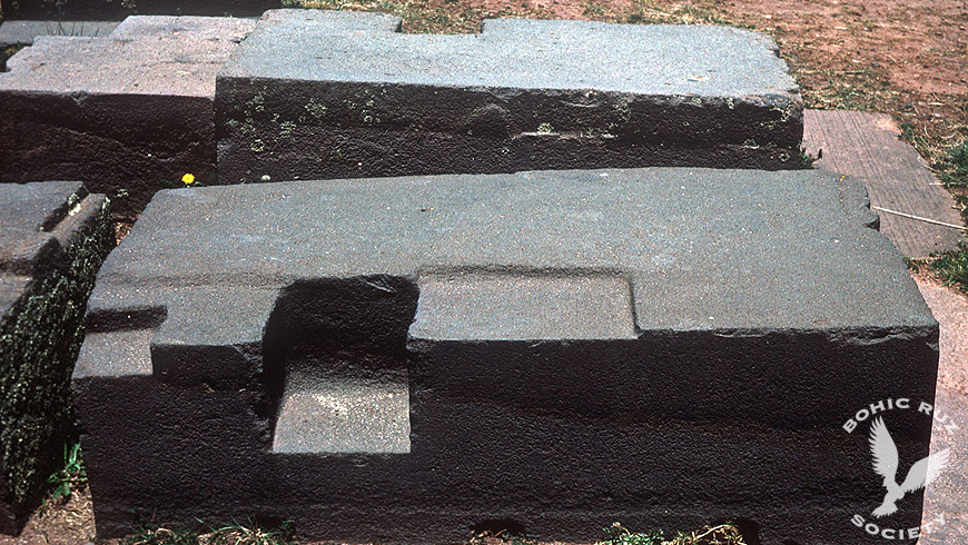Carved blocks at Pumapunku
