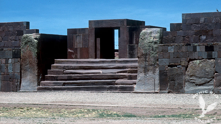 The gate of the Kalasasaya, Tiwanaku